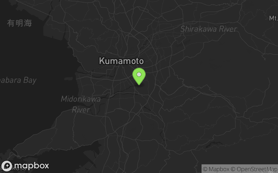 Map highlighting Kyushu, Japan